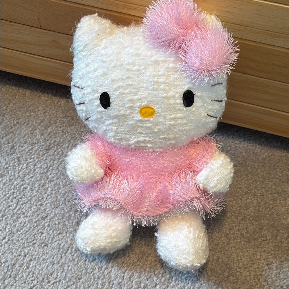 Hello Kitty Plush Toy with Pink Dress
